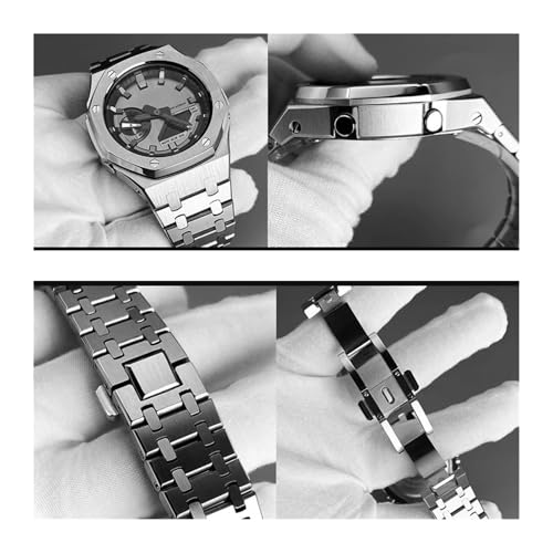 Boîtier acier GA2100 kit de modification pour remplacer le bracelet résine usé