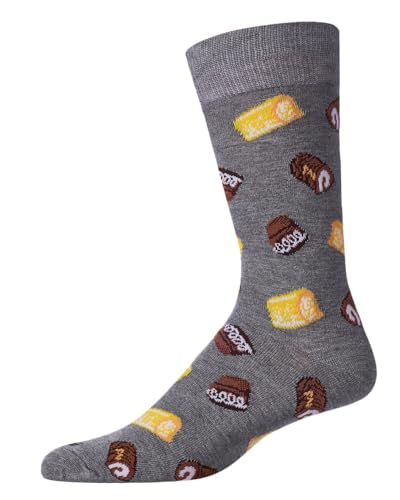 MeMoi Men's Sweet Treats Rayan Blend Novelty Crew Sock2