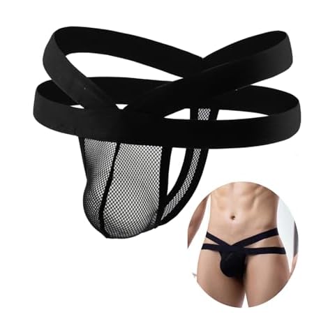 comeondear String Sexy Homme Noir Cover