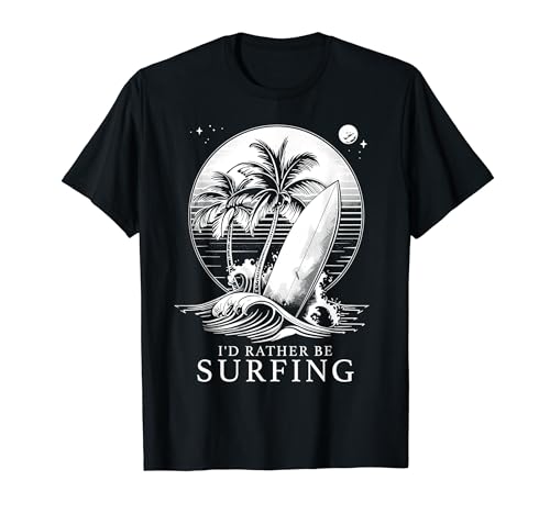 Surfing Vintage Surf Board Beach Surfer T-Shirt