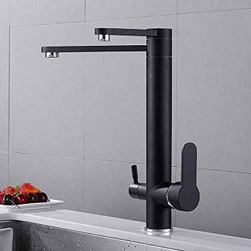 Robinet de cuisine beige 3 voies pour purifier l'eau du robinet