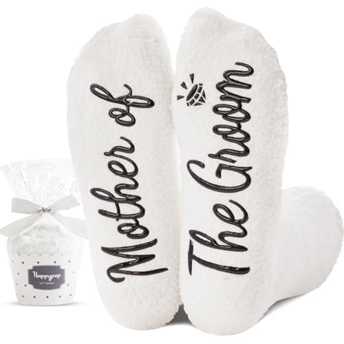HAPPYPOP Funny Wedding Gifts - Bride & Groom Socks, Mother of The Groom & Bride Gifts