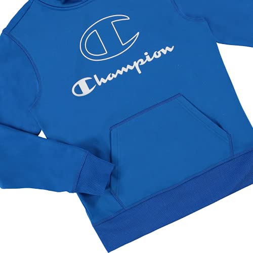 Champion Boys Long Sleeve Tech Athletic Hoodie Sweatshirt (Bozetto Blue, Medium, M) #TOP2