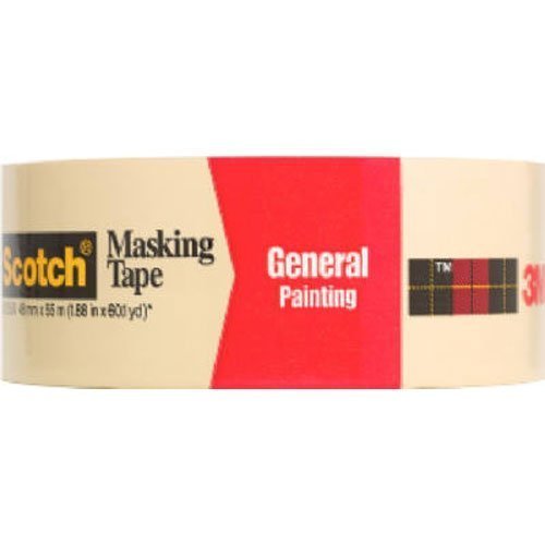 3M 2050 Scotch Masking Tape for General Painting, 1.88Inch x 60.1Yard