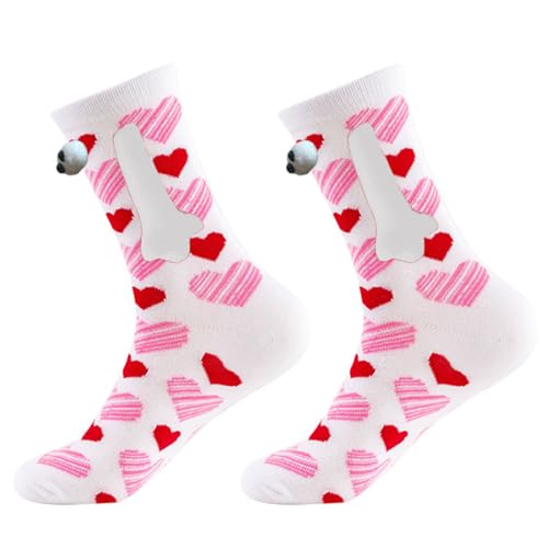 Couple Love Magnet Mid-calf Socks3