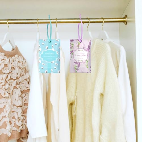 Scentorini SCENTED SACHETS MIX 16 Sachets For Drawers And Closets, Sachets Bags Long-Lasting, 16 Pack, Lavender Linen Vanilla Cotton, Home Fragrance Sachet thumb #4