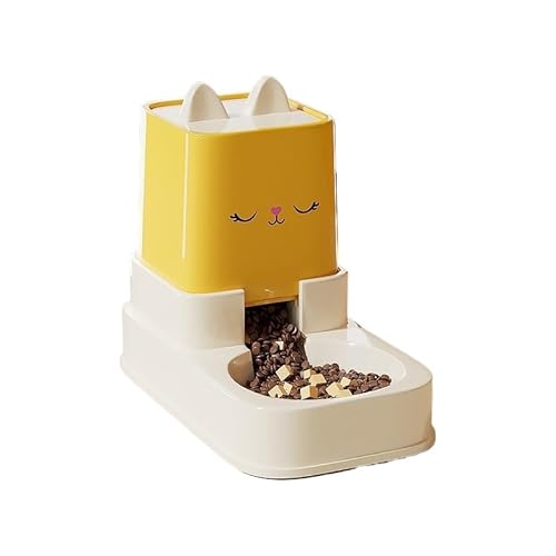 Movni 猫用給水器と自動給餌機一体型 虹吸式 パンチング式 大容量2200ml 自動給水・給餌 電源不要 安全な広口設計 水漏れ防止 フィルター付き お手入れ簡単 カラーバリエーション豊富 猫・犬対応