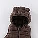 Toddler Girls Hooded Puffer Vest Zip Up Lightweight Cute Ear Hoodies Kids Baby Boys Winter Outerwear Down Coats for 1-7 Years