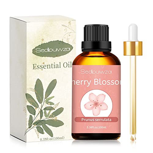 Cherry Blossom Essential Oil 100% Pure & Natural Oganic Plant Natrual Flower Cherry Blossom Essential Oil for Diffuser, Skin Care, Cherry Blossom Oil - 100ML