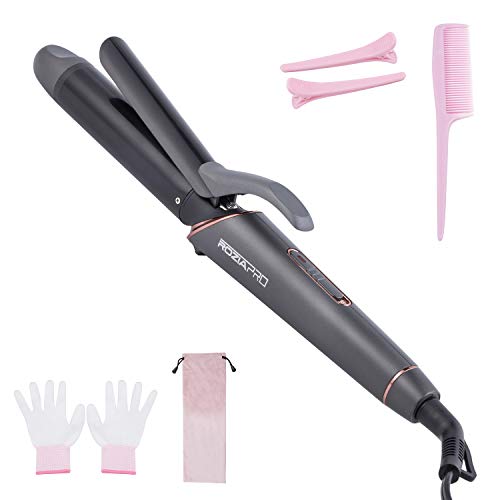 Curling Iron 1.25 Inch Ceramic Tourmaline Coating Curling Wand Instant Heat up to
