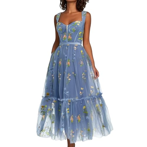 Leoprint Kleid Damen Weiß Hemdkleid Kleider Meerjungfrau Romantische Leichtes She Schaukelkleid Hochzeitsoutfit Brautjungfern Oliv Softtüll...