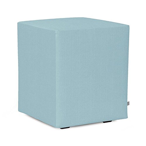 Howard Elliott Replacement Slipcover Exclusively Made for Howard Elliott Universal Cube Ottoman, 100% Polyurethane Fabric (Ottoman Not Included), Sterling Breeze