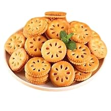 Fruit jam biscuit 8.8oz. Mixed fruit flavored sandwich cookies Separately