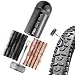 Pro Bike Tool Tubeless Bike Tire Repair Kit - for MTB and Road Bicycle Tires - Fix a Puncture or Flat, Fast - Tackle Set Includes Storage Canister, Plugger Tool and Plugs - 5 Bacon and 5 Black Strips