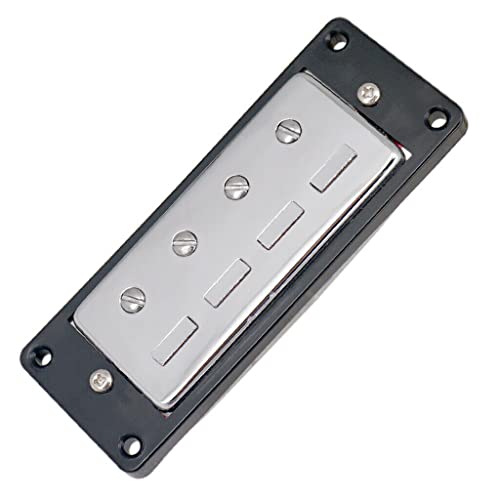 2* Bass Guitar Pickups, 4-String Electric Bass Mini Humbucking Bridge Pickup&Neck With Screws Kit Replacement #TOP2
