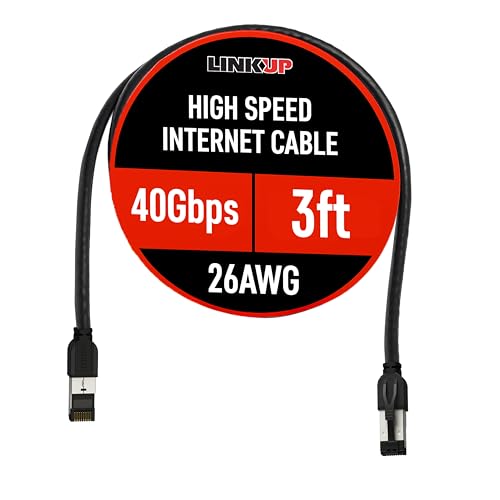 Câble Ethernet Cat8 40Gbps LINKUP blindé 2GHz pour sécuriser un signal réseau pur