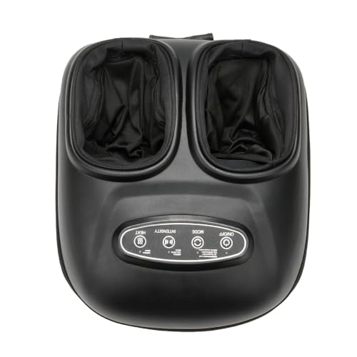 Image of LINGTENG Foot Massager, Heated Foot Massager (Agate Black) | Deep Kneading-Detachable Washable-Home Office Underdesk-Men Women Parent Senior-Birthday Anniversary Christmas Valentine Gift
