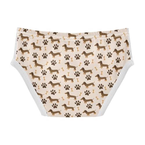 Boys' Exclusive Briefs Toddler Underwear 95% Combed Cotton Boxerbriefs 2T Dog Paw - Print Pattern 822
