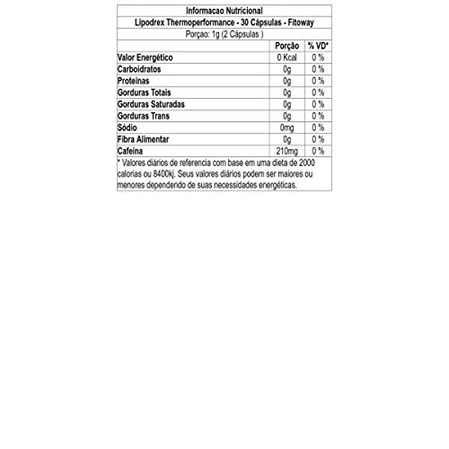 Lipodrex Thermoperformance 30 Capsulas Fitoway