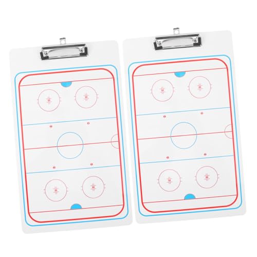 Sosoport 2Pcs Hockey Clipboard Whiteboards Durable Boards for Strategy Effortless Demonstration and Modification for Sports Commanding
