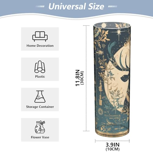 Vase à fleurs en plastique incassable Saiga déco table sans risque