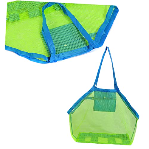 Kisangel Beach Tote Bag Mesh Boys and Girls Beach Toys Storage Large Size Pouch Material Easy to Use and Carry2