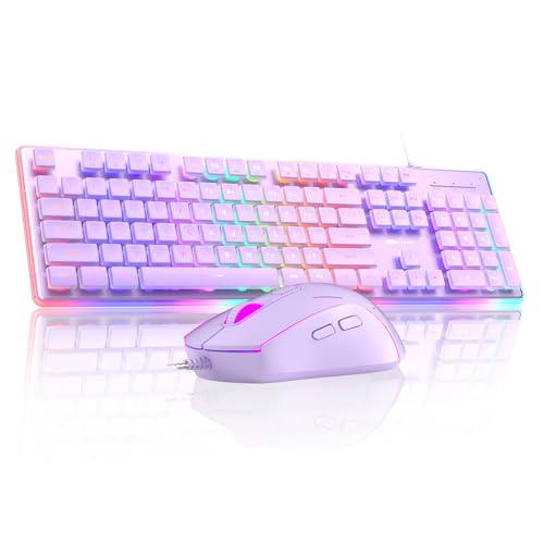 MageGee GK970 - Combo de teclado y mouse para juegos retroiluminado con cable,...
