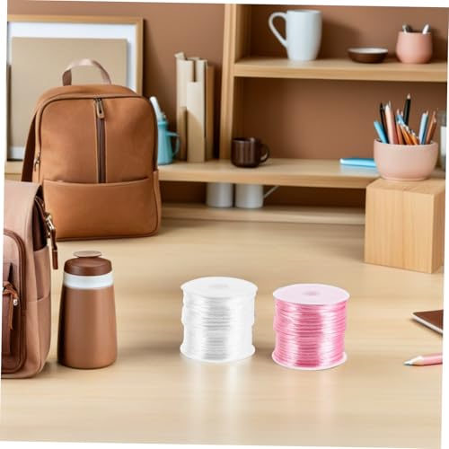 Conectores de seguridad para joyería DIY con cierres desmontables rosa y cuerda resistente 8