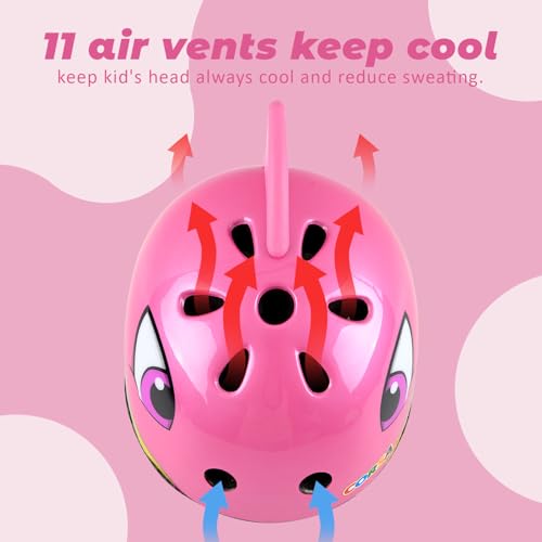 Image of Toddler Kids Bike Helmet, Adjustable and Multi-Sport, 3 Sizes for Ages 1-2-3-5-8-14 Years Child Infant Boys Girls