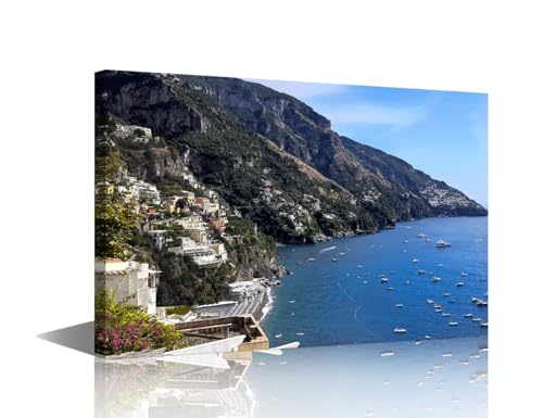 Impression sur toile Italie Positano affiches de paysage pour hôtel