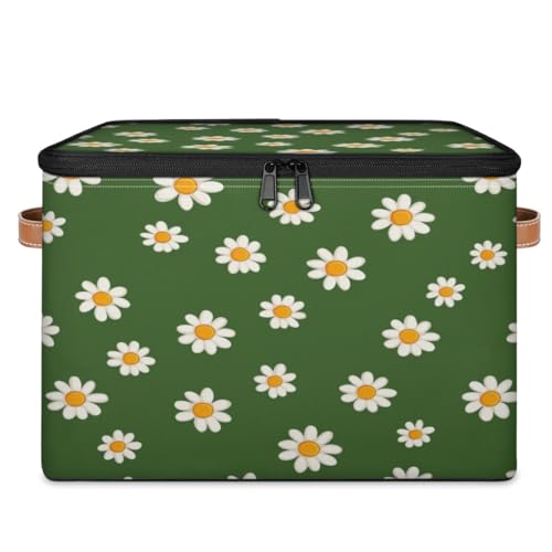 Image of YCCZCPRL 20250829 (96) Storage Bins with Zipper Lid Fabric Home Cubes Storage Baskets Boxes Clothes Organizer Container