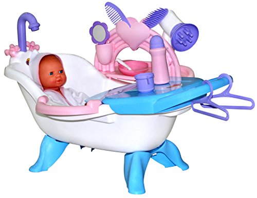Preisvergleich Produktbild Polesie Puppenbadewanne mit Puppe und Zubehör