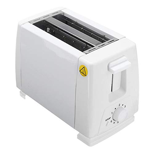 YYBF Toaster, 2 Scheiben Brötchenaufsatz, Automatik-Toaster 6 Bräunungsstufen,Brotzentrierung, Krümelschublade, 750W…