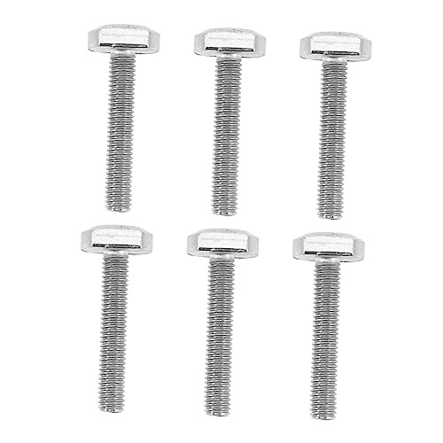 SUPVOX Bulloni a t in Acciaio Inox 304 M6x35 Set Da 6 Pezzi Testa a Martello e Vite Scorrevole Drop-in Per Lavorazione Del Legno e Struttura Industriale Scanalatura a t