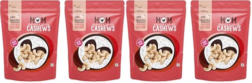 Image of MOM - Meal of the Moment, Roasted Cashew, 46g / 48g(Pack of 4) - Rich source of fiber | High in Protein | Smart Snack | Dry Fruit