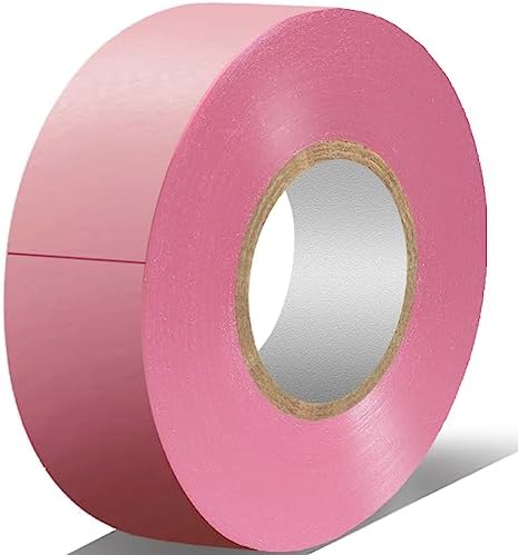 LYLTECH Pink Electrical Tape, 66 feet x 3/4 inch,Waterproof,Strong Adhesive, Vinyl Rubber Adhesive Electrical Tape Use at No More Than 600V & 176F