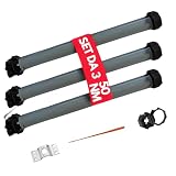 OWIJI Motore Tapparelle Elettrico 50 NM Set da 3 Tapparelle 100 Kg Avvolgibile Silenzioso 205W Kit Montaggio Completo Casa Ufficio