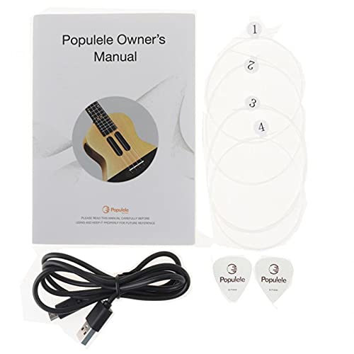 KEPOHK Guitare acoustique 4 cordes en bois d’épicéa de concert intelligent de 23 pouces avec l’enseignement de l… - Les Beatles, Paul McCartney, John Lennon, RIngo Starr, George Harrison KEPOHK Guitare acoustique 4 cordes en bois d'épicéa de concert intelligent de 23 pouces avec l'enseignement de l… – Image 5