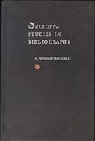 Selected Studies in Bibliography 0813908299 Book Cover