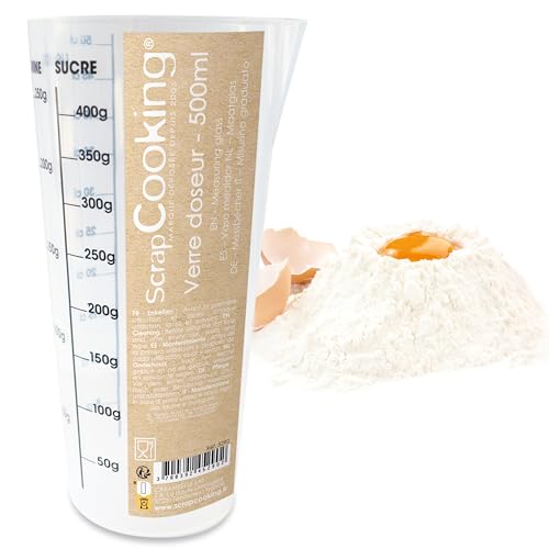 ScrapCooking 5290 - Measuring Jug 500 ml - Graduated Pastry Measuring Jug - Plastic - Transparent