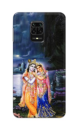Image of Printed Hard Back Cover Case for Mi Redmi Note 10 Lite Back Cover (Radha Krishna) -1803