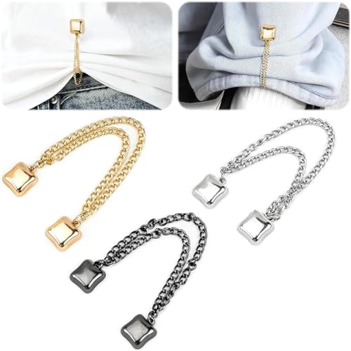 COYUN 6 Pcs Magnetbrosche, Clips Für Kleidung, Hosenbein Kürzen Clip, Magnetische Kleidungsclips, Magnetische Knopfklammern Stiftlose Kleiderklammern Kleidungszubehör Für Ärmel Röcke Kleider