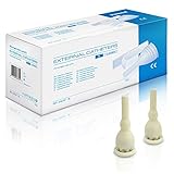 Medizinprodukt mit CE-Zeichen AIESI® Externer Katheter für männer aus latex mit klebestreifen durchmesser 35 mm einzeln verpackt (Packung mit 50 stück)