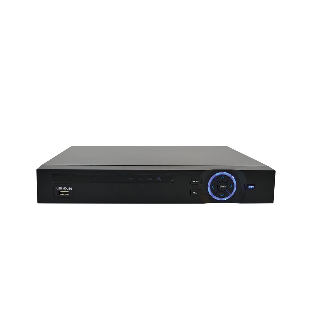 Videoregistratore per videocamera di sicurezza CCTV NVR PNI House 1080P - 16 canali full HD 1080P 2MP, supporta fino a 2 x 4 TB HDD, uscite VGA/HDMI, telecomando e mouse inclusi