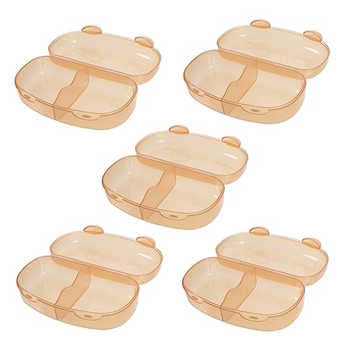 SOESFOUFU 5 St Förvaringsbox För Nappar Nappskyddsfodral Baby Dummy Fodral Skyddande Nappförvaring Napphållare Barnleksaksfodral Nappfodral För Spädbarn Nappbox Bebis Daglig Användning Plast