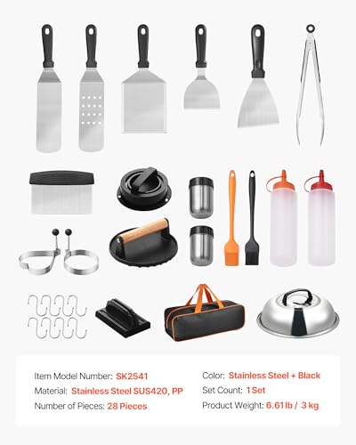 Kit de accesorios para parrilla 28 piezas VEVOR acero inox miniatura 7