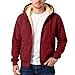 Ouyniei Zip Up Hoodie Men Casual Jackets Hiking Big And Tall Sweatshirts For Men Fashion Long Sleeve Pullover Full Zipper Cardigan Warm Oversized Solid Color Coats With Hood And Pockets Wine Xxxl