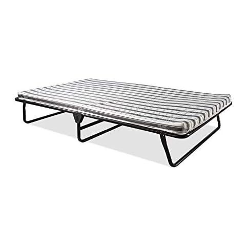 JAY-BE Value Folding Bed with Rebound e-Fibre Mattress, Fabric, Black, Easy Storage Cover
