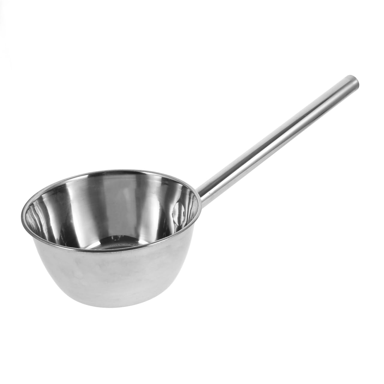 PRETYZOOM Long Handle Water Scoop, 19'' Stainless Steel Ergonomic Ladle, Multi-usage for Kitchen Cooking, Serving, Garden Watering