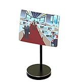 Desk and Cubicle Mirror to See Behind You, Black Stand with Detachable Wide Angle Real Glass Mirror, Small & Discrete, Beautiful Design, Perfect Curvature for an exceptionally Clear View